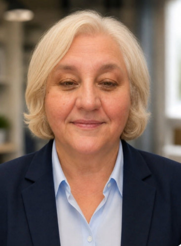 Cristina hos Vida Sana som ger stöd och omsorg för seniorer i Stockholm